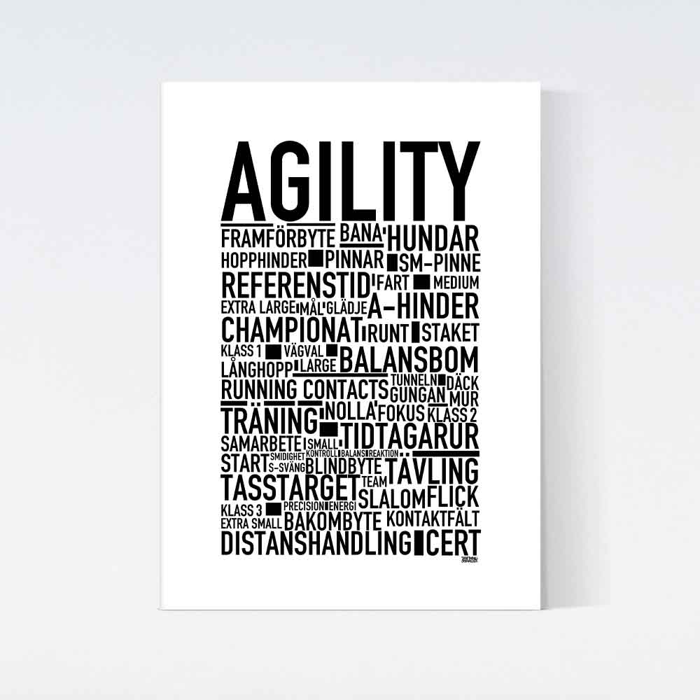 Agility Text Poster