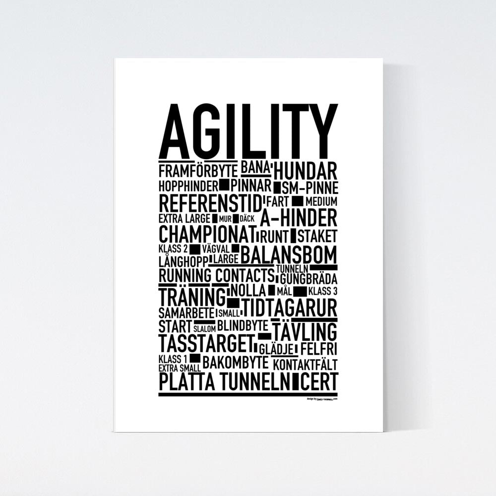 Agility Text Poster