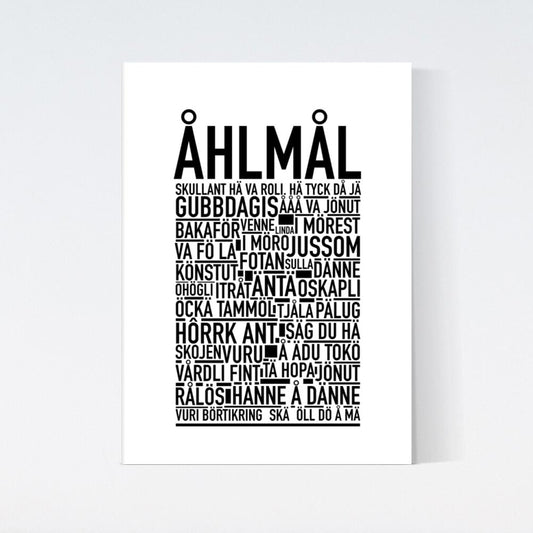 Åhlmål Dialekt Text Poster