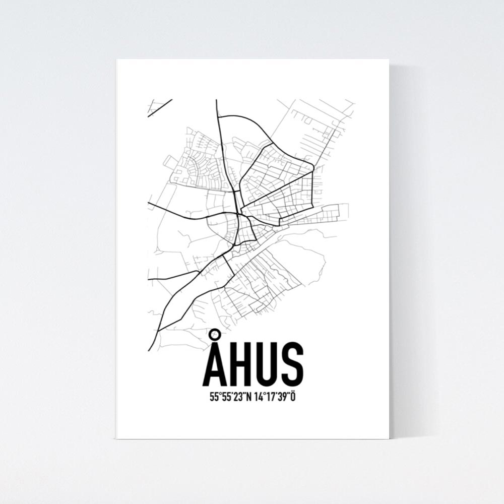 Åhus Karta Poster
