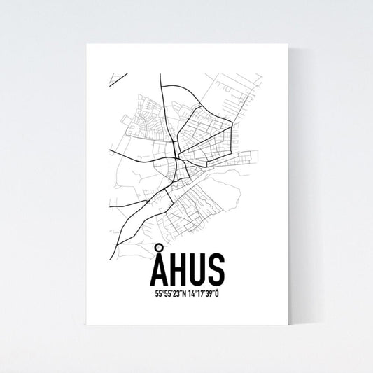 Åhus Karta Poster
