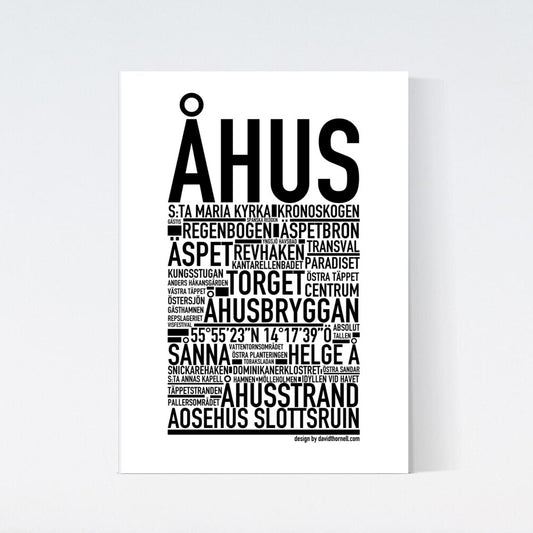 Åhus Text Poster