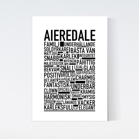 Aieredale Text Poster