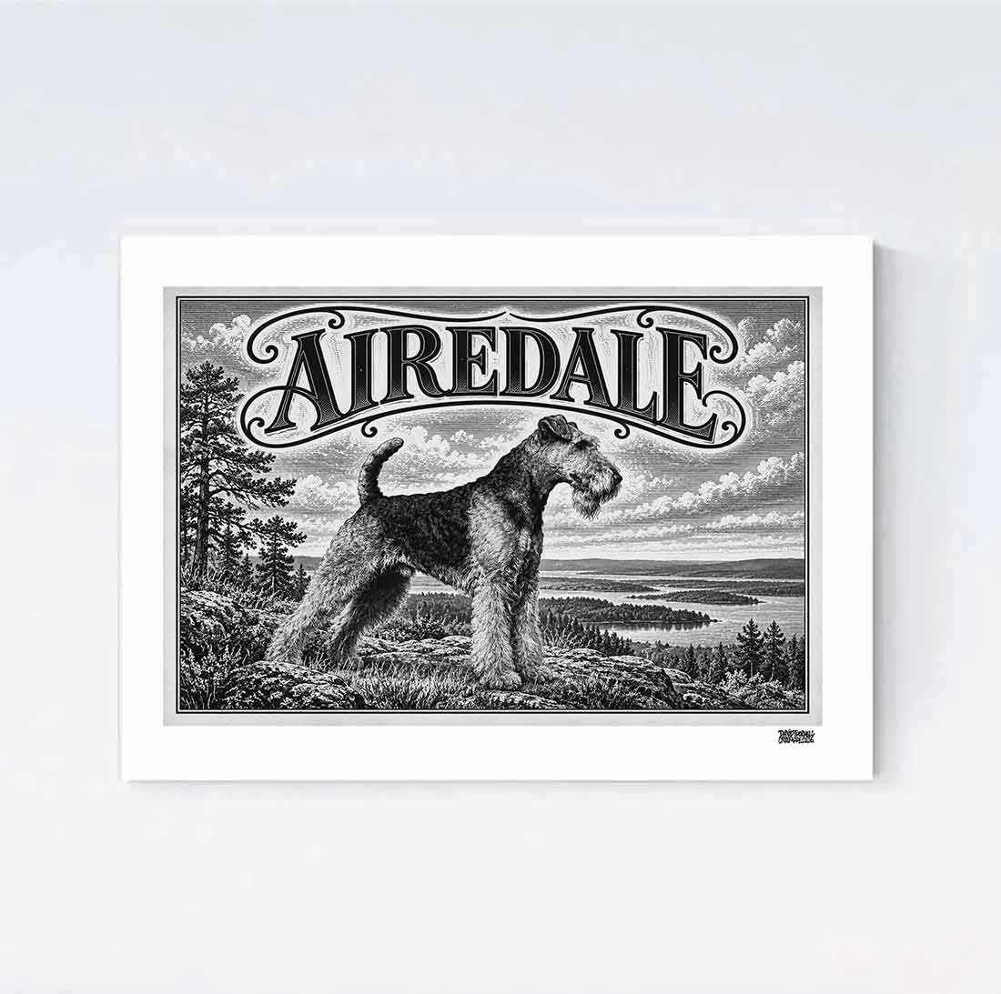 Airedale Nostalgi Poster