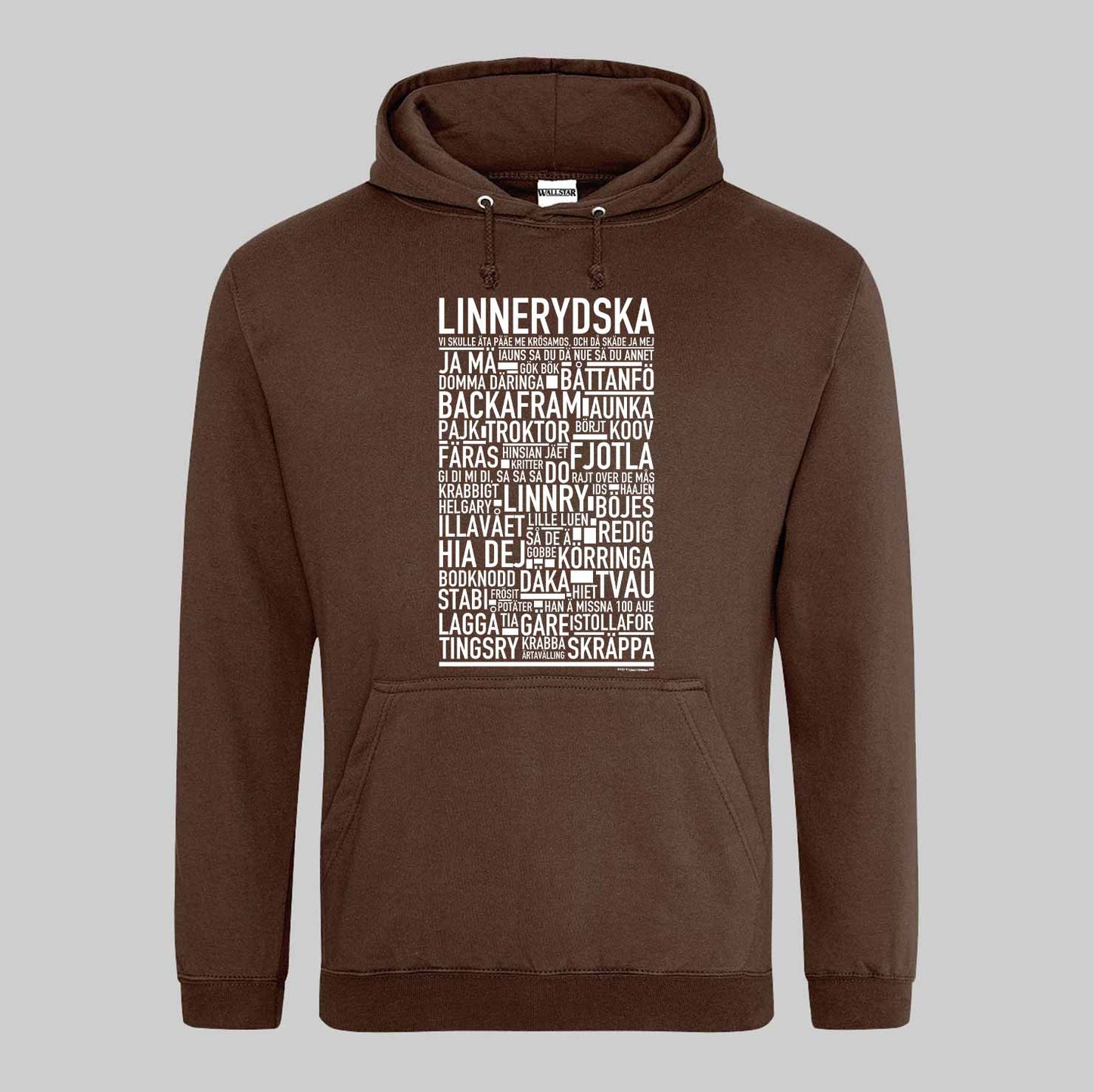 Linnerydska Dialekt Text Hoodie