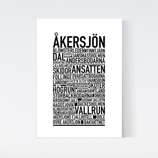 Åkersjön Text Poster