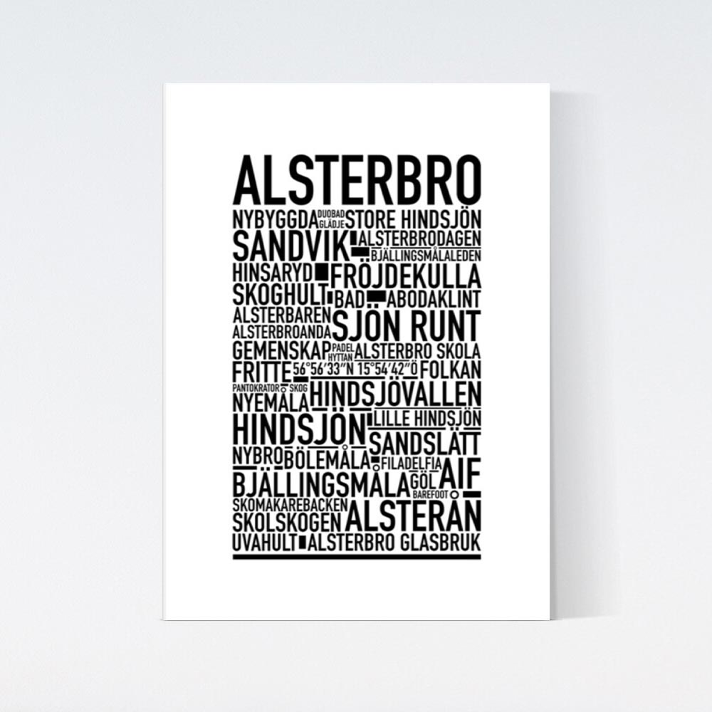 Alsterbro Text Poster