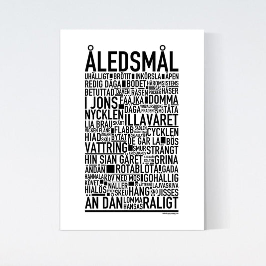 Åledsmål Dialekt Text Poster