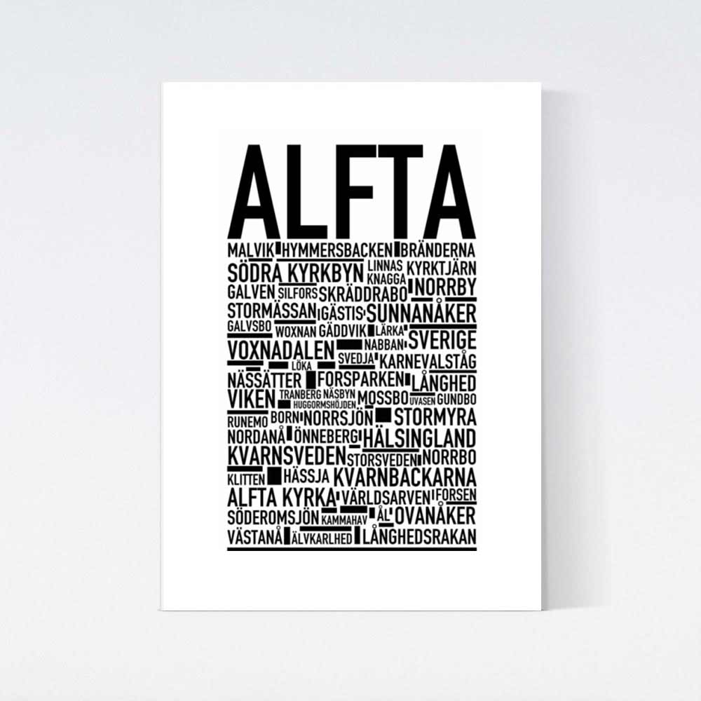 Alfta Text Poster