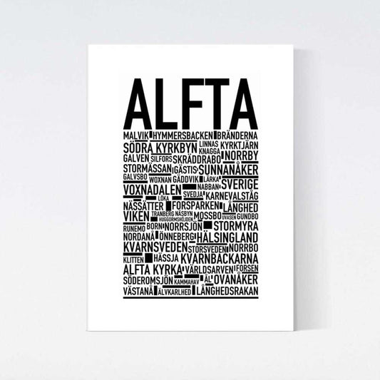 Alfta Text Poster