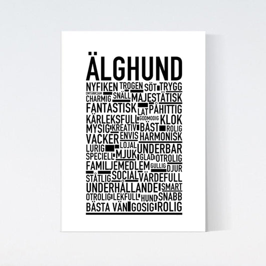 Älghund Text Poster