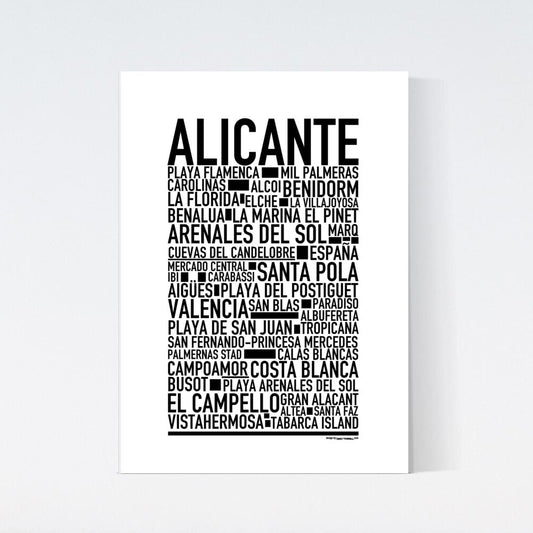 Alicante Text Poster