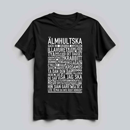 Älmhultska Dialekt Text T-shirt