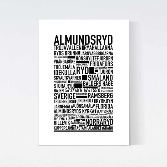 Almundsryd Text Poster