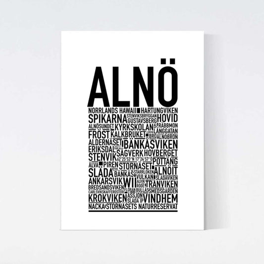Alnö Text Poster