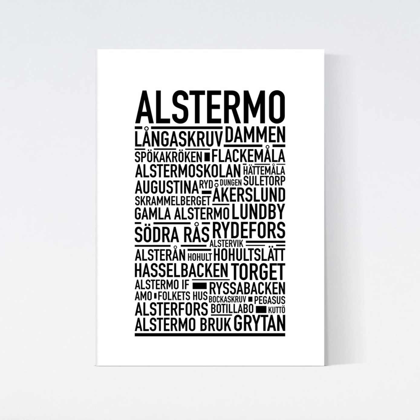Alstermo Text Poster