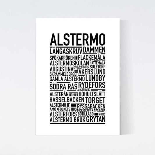 Alstermo Text Poster