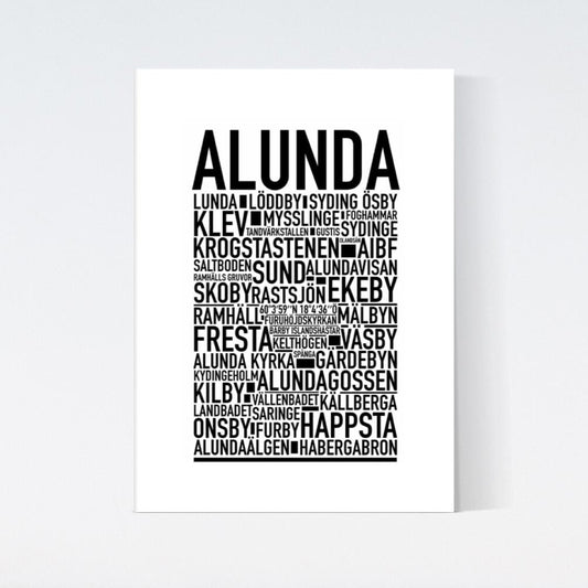 Alunda Text Poster