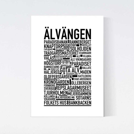 Älvängen Text Poster