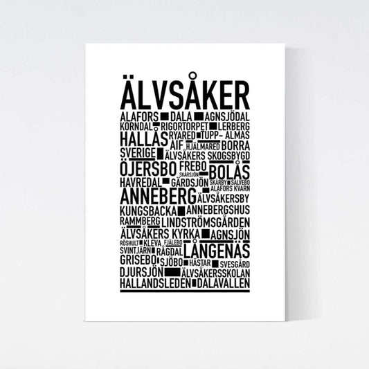 Älvsåker Text Poster
