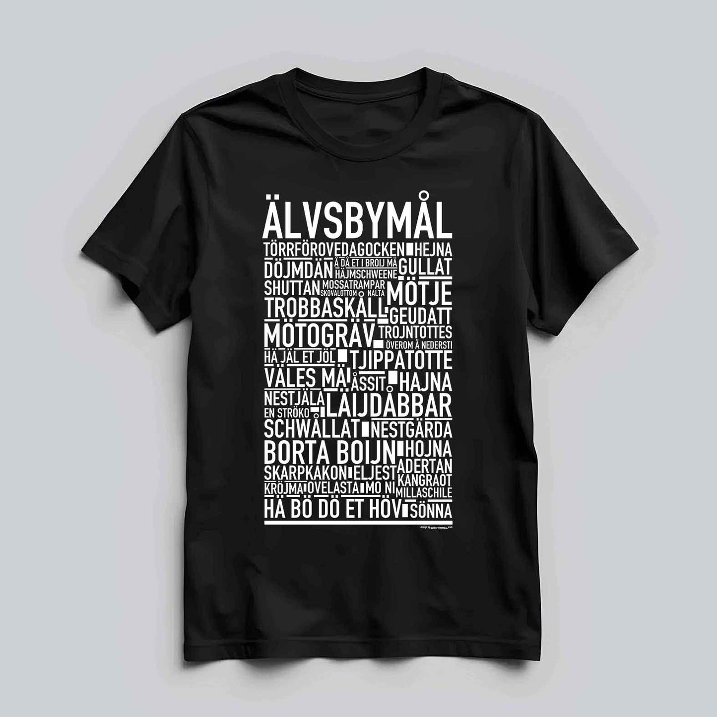 Älvsbymål Dialekt Text T-shirt