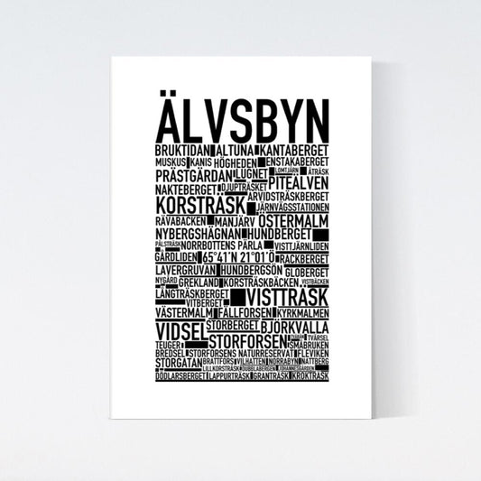 Älvsbyn Text Poster