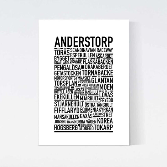 Anderstorp Text Poster