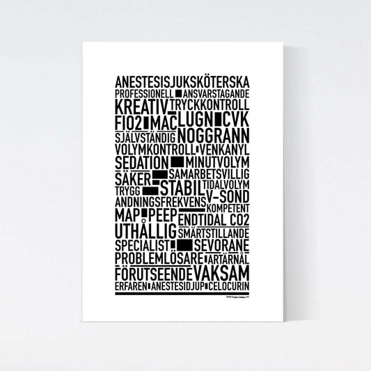 Anestesisjuksköterska Text Poster