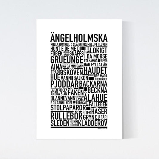 Ängelholmska Dialekt Text Poster