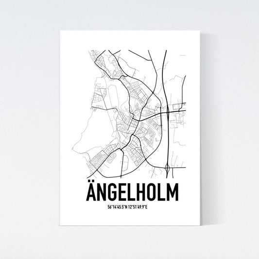 Ängelholm Karta Poster