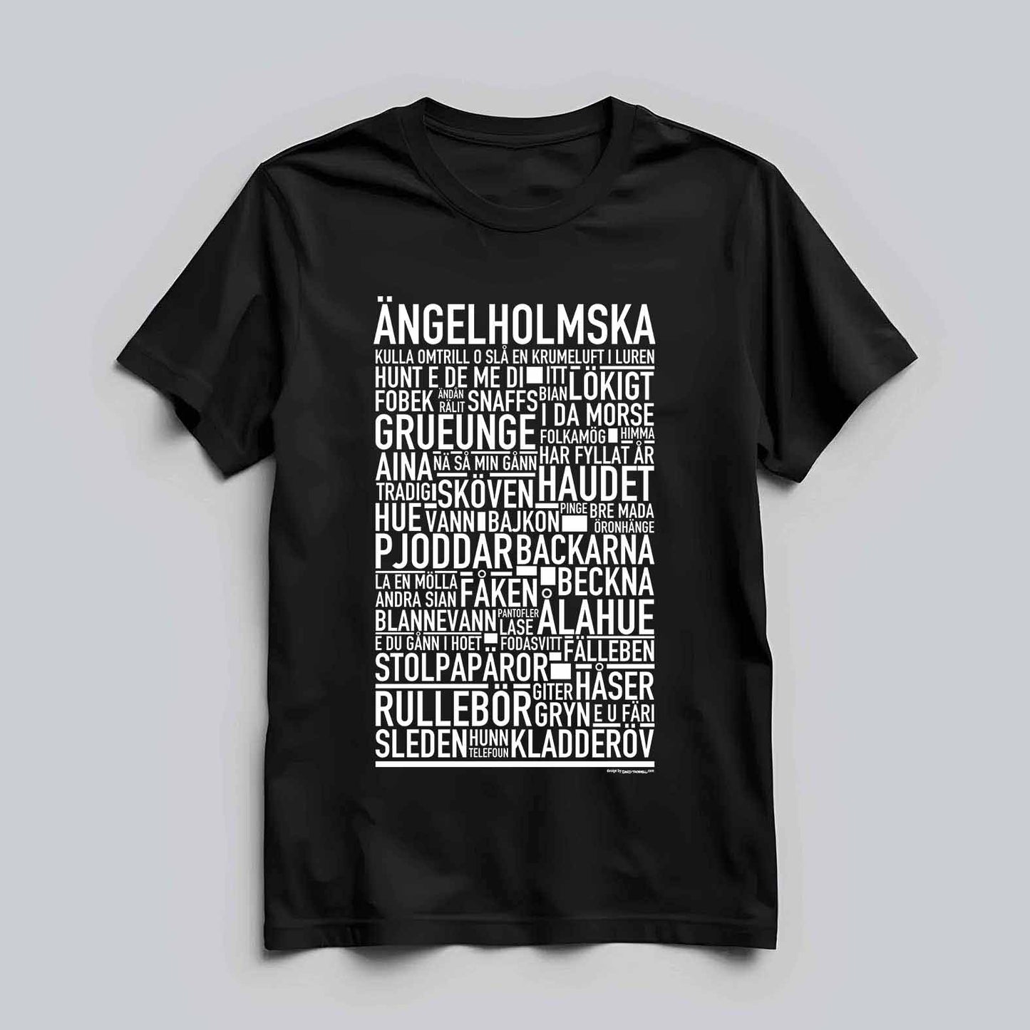 Ängelholmska Dialekt Text T-shirt