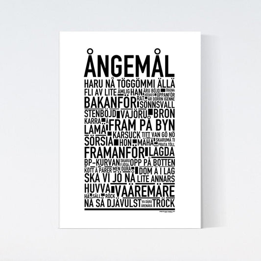 Ångemål Dialekt Text Poster