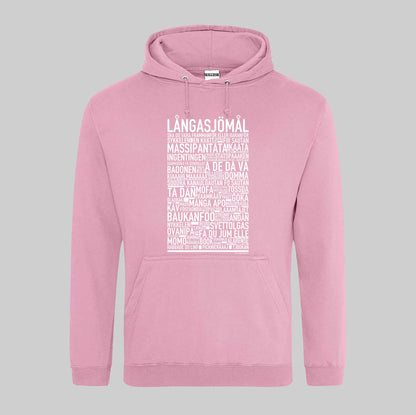 Långasjömål Dialekt Text Hoodie