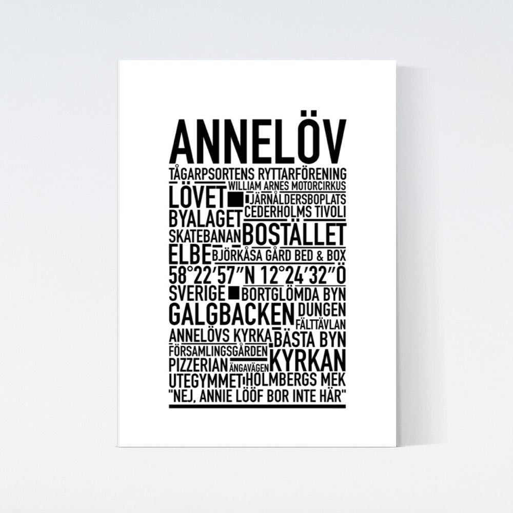 Annelöv Text Poster