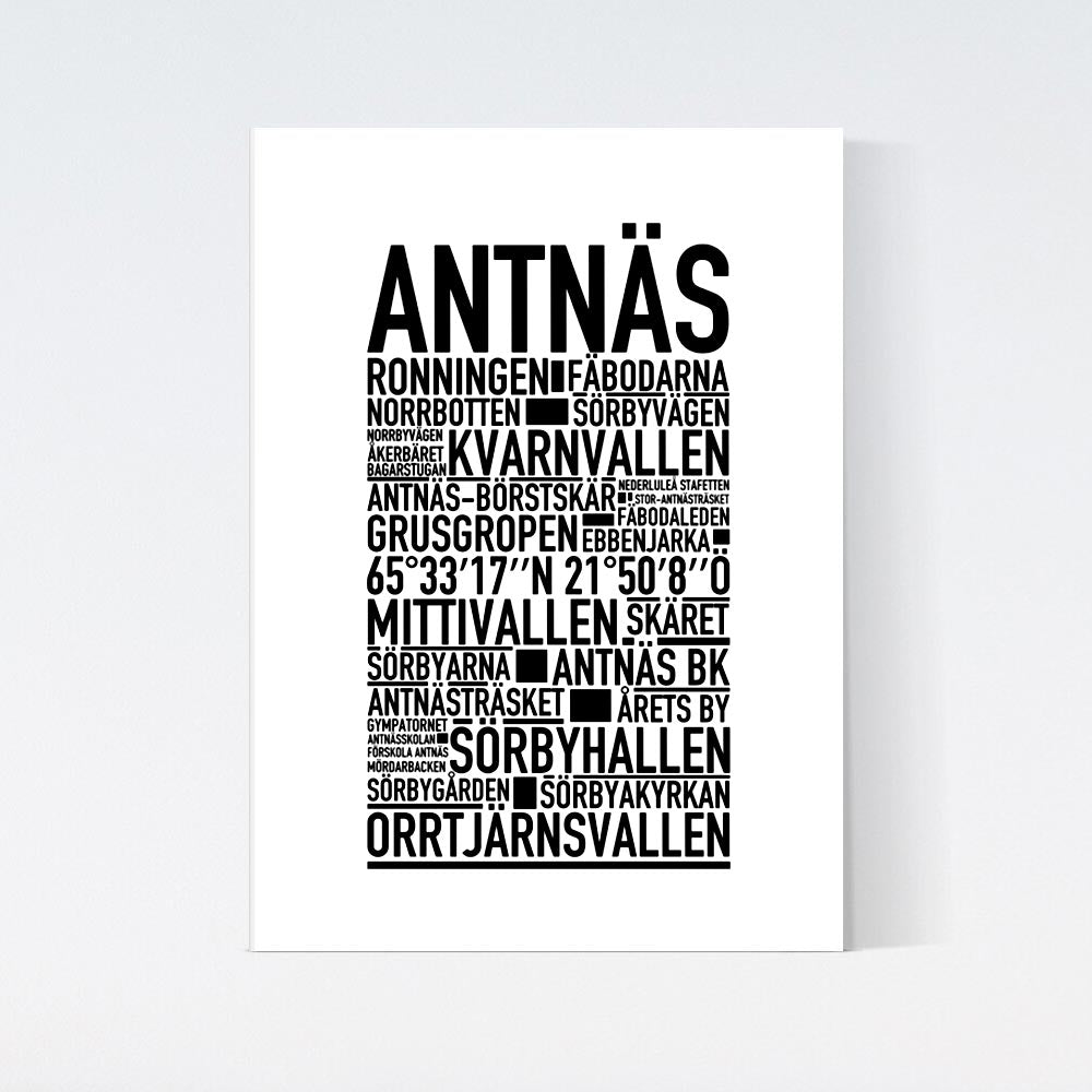 Antnäs Text Poster