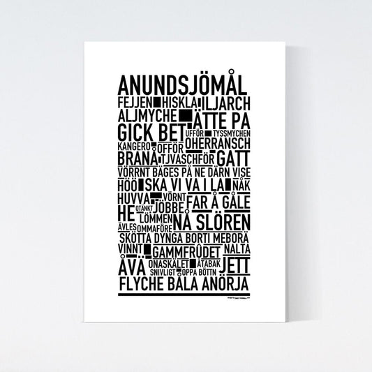 Anundsjömål Dialekt Text Poster