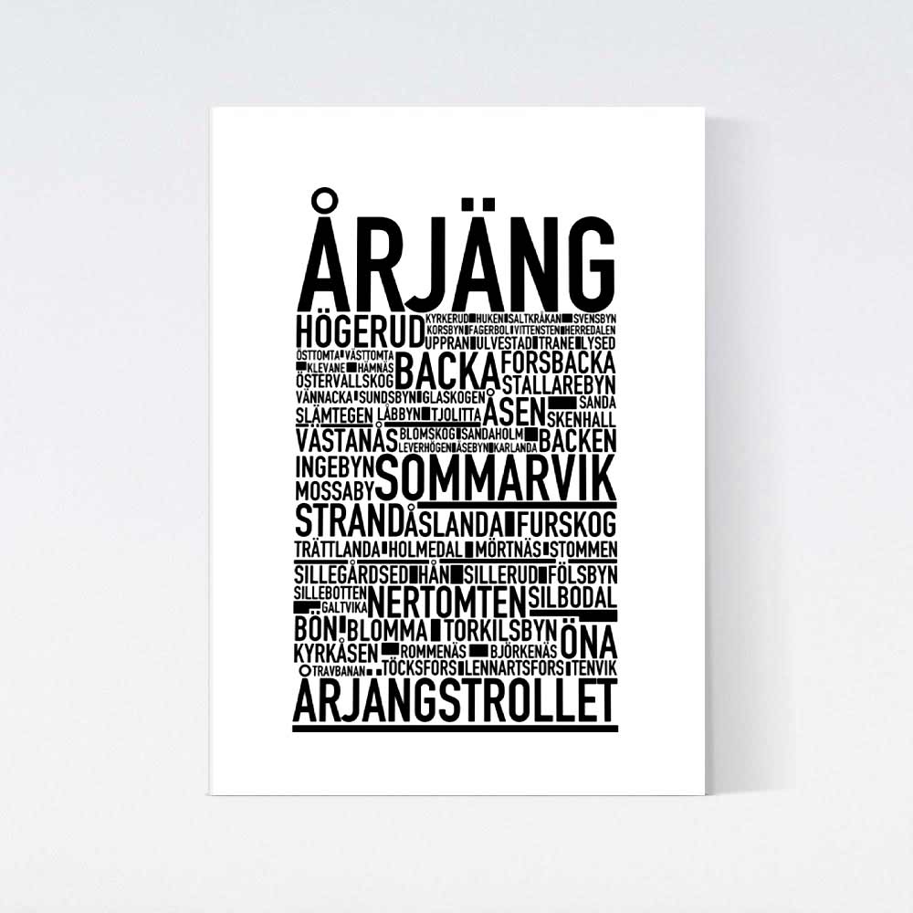 Årjäng Text Poster