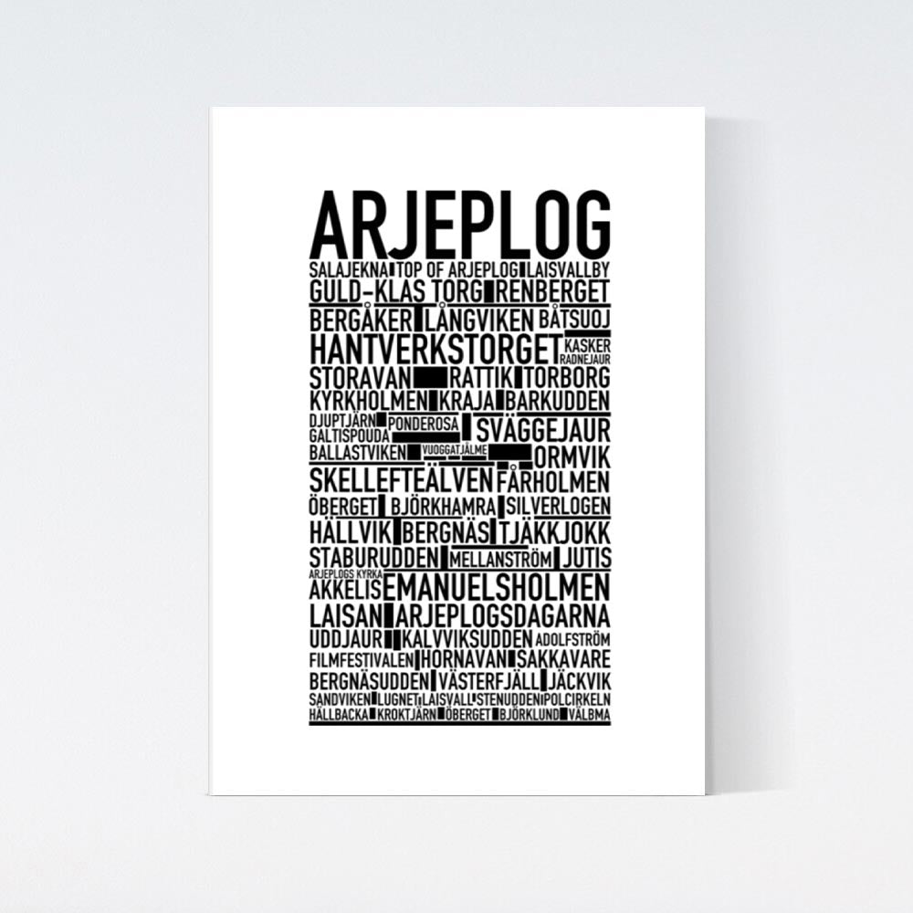 Arjeplog Text Poster