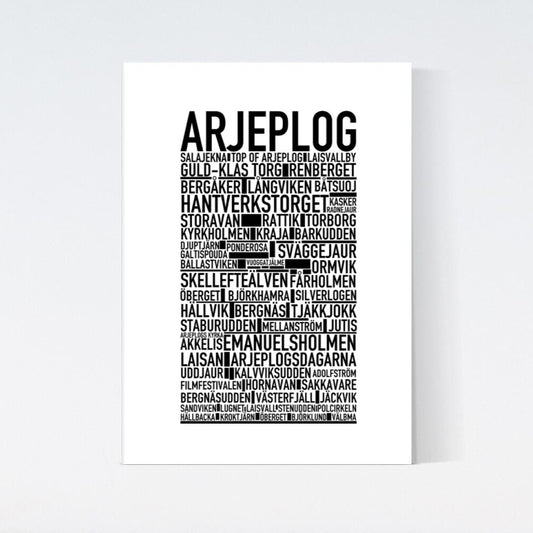 Arjeplog Text Poster