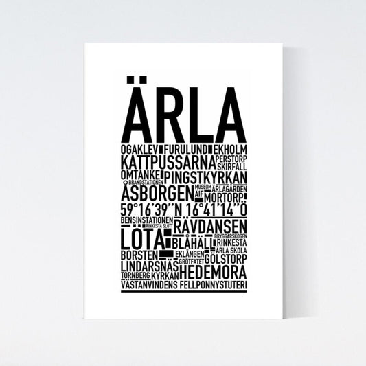 Ärla Text Poster