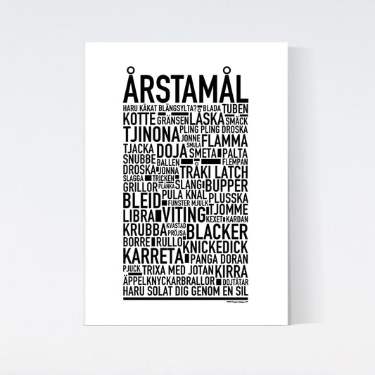 Årstamål Dialekt Text Poster