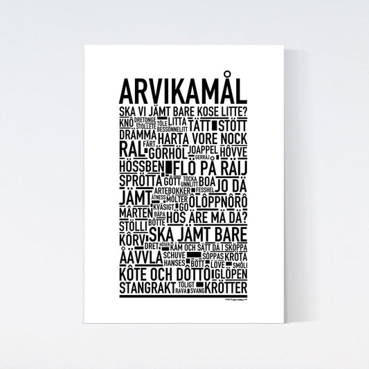 Arvikamål Dialekt Text Poster