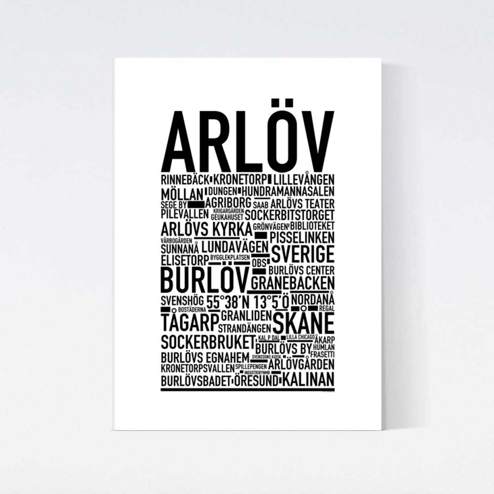 Arlöv Text Poster