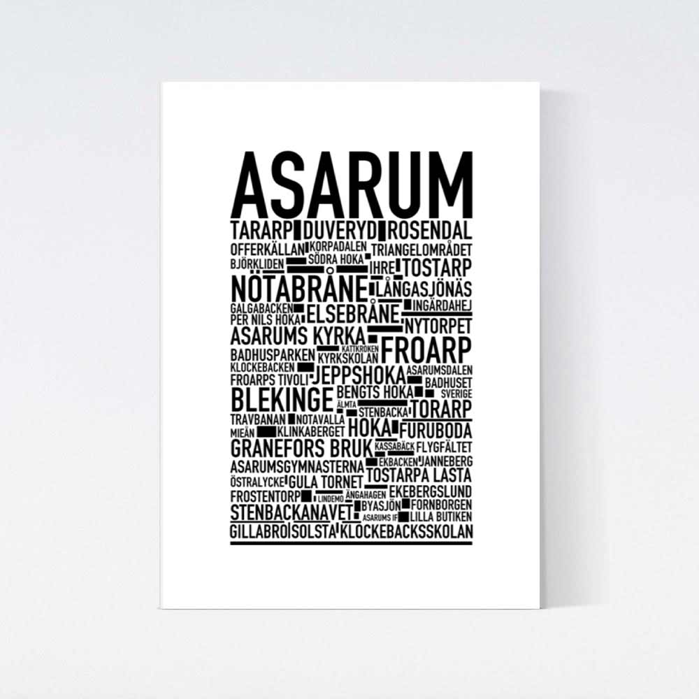 Asarum Text Poster