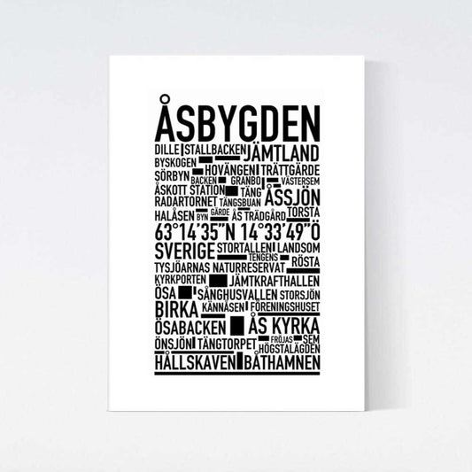 Åsbygden Text Poster