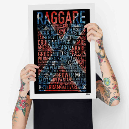 Raggare Text Poster