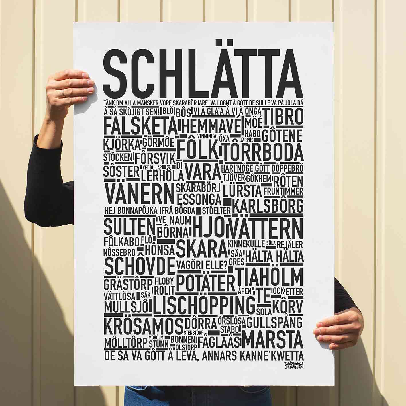 Schlätta 2024 Text Poster