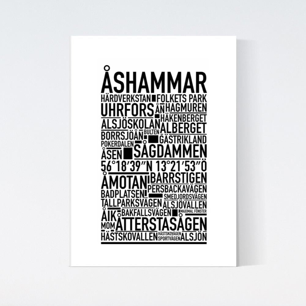 Åshammar Text Poster