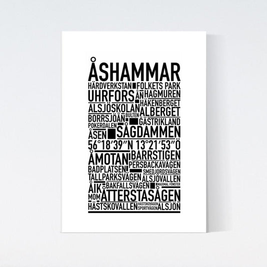 Åshammar Text Poster