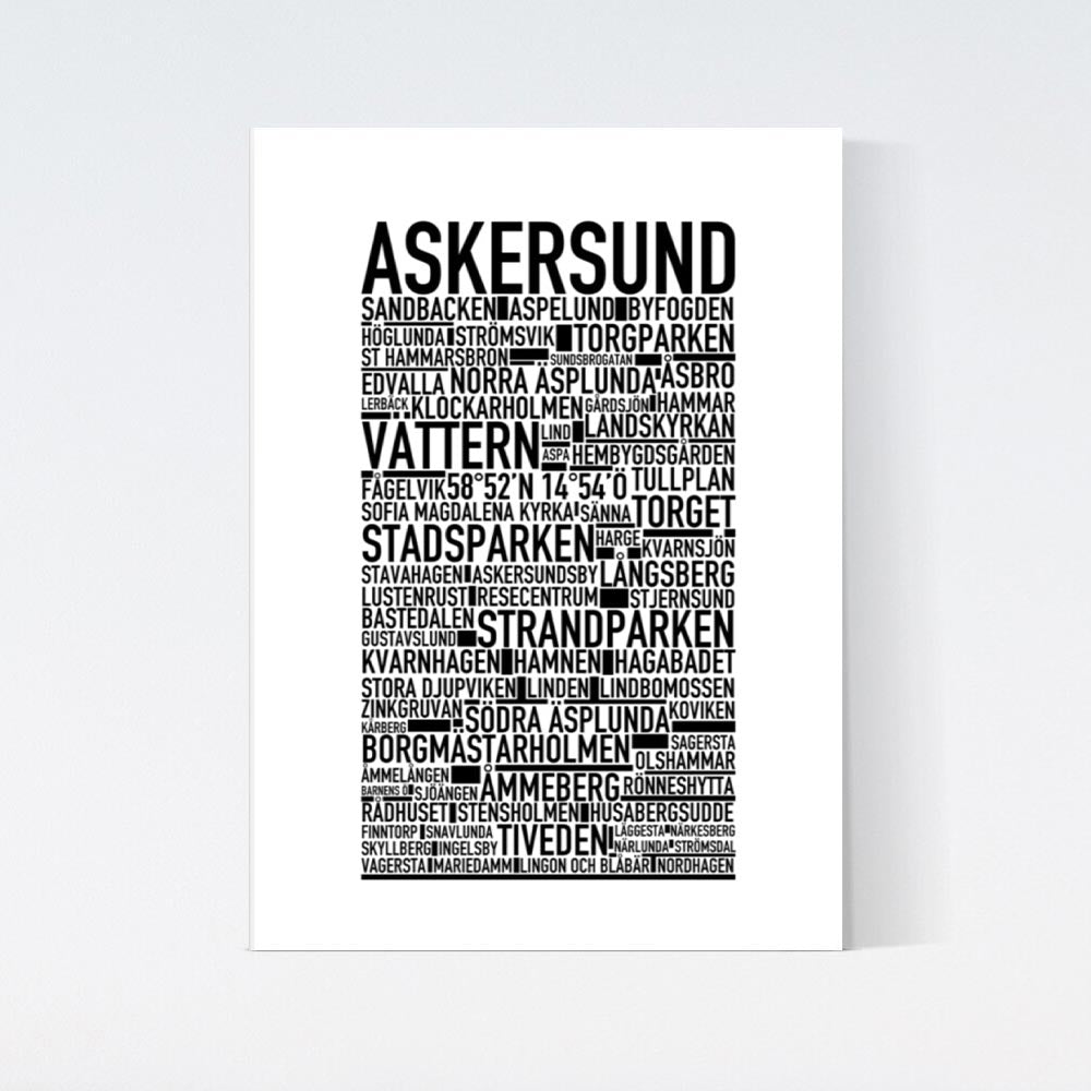 Askersund Text Poster